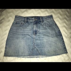 Hollister high rise denim skirt